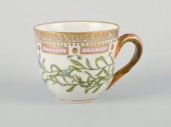 Royal Copenhagen Flora Danica coffee cup and saucer. Campanula Rotundifolia.