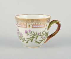 Royal Copenhagen Flora Danica coffee cup and saucer. Corrigiola Litoralis.