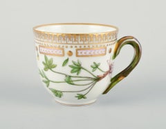 Royal Copenhagen Flora Danica coffee cup and saucer. Ranunculus Lapponicus