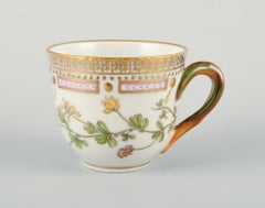 Royal Copenhagen Flora Danica coffee cup and saucer. Trifolium Minus.