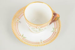 Royal Copenhagen. Flora Danica demitasse cup with saucer in porcelain. 1960s