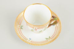 Royal Copenhagen. Flora Danica demitasse cup with saucer in porcelain. 1960s