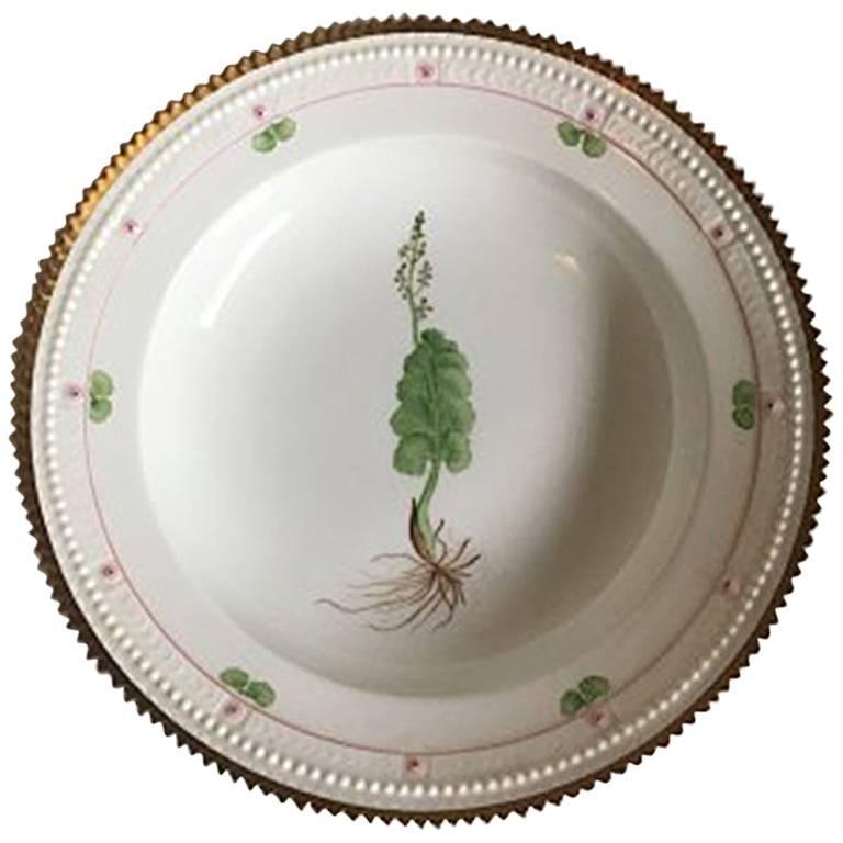 Neoclassical Royal Copenhagen Flora Danica Dessert Plate #735/3546 For Sale