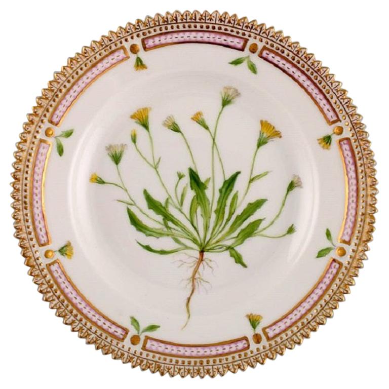 Royal Copenhagen Flora Danica Dessert Plate in Hand-Painted Porcelain