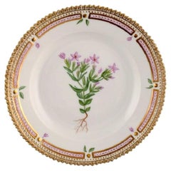 Royal Copenhagen Flora Danica Dessert Plate in Hand-Painted Porcelain