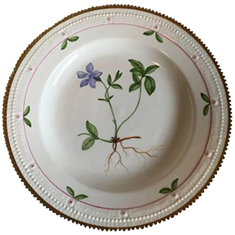Neoclassical Royal Copenhagen Flora Danica Dinner Plate #735/3549 For Sale