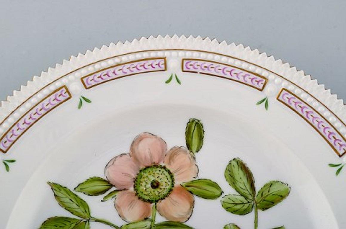 Scandinavian Modern Royal Copenhagen Flora Danica Dinner Plate, Dated 1954