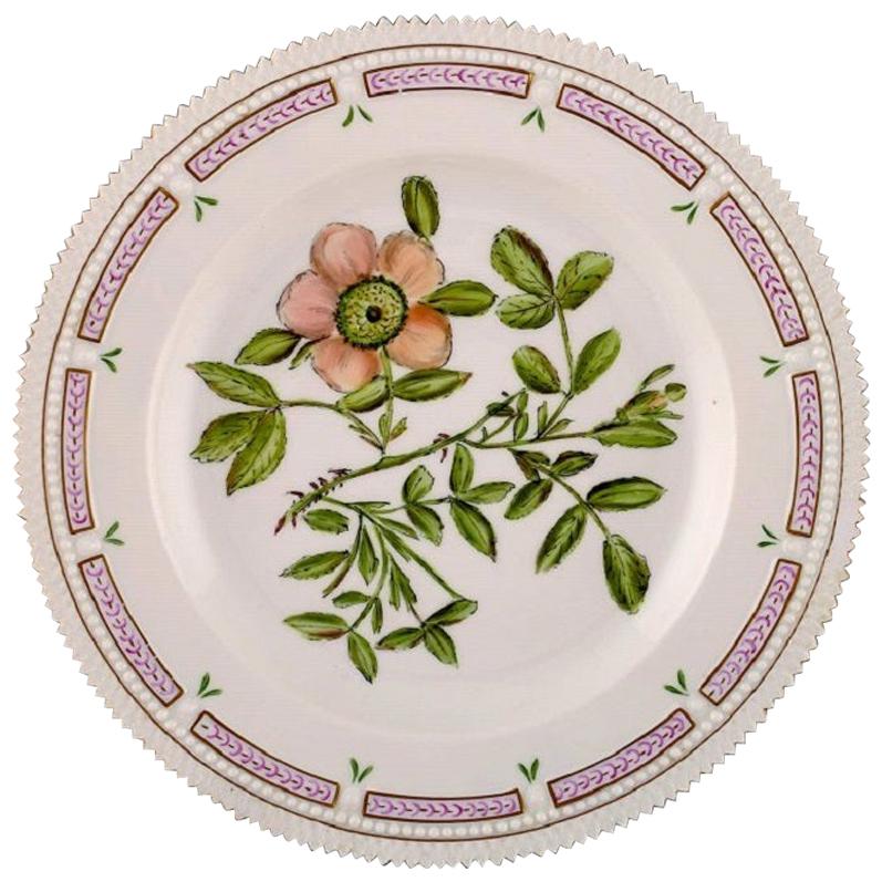 Royal Copenhagen Flora Danica Dinner Plate, Dated 1954