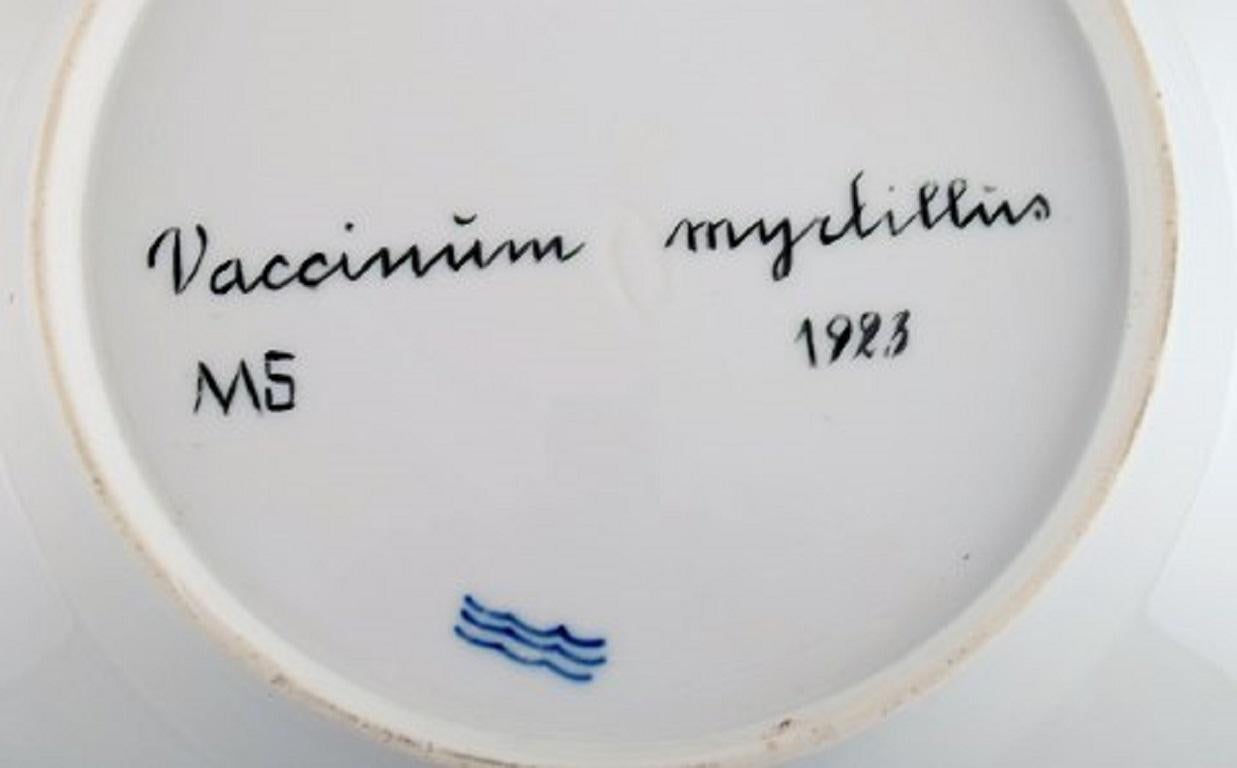 Early 20th Century Royal Copenhagen Flora Danica Dinner Plate in Hand-Painted Porcelain