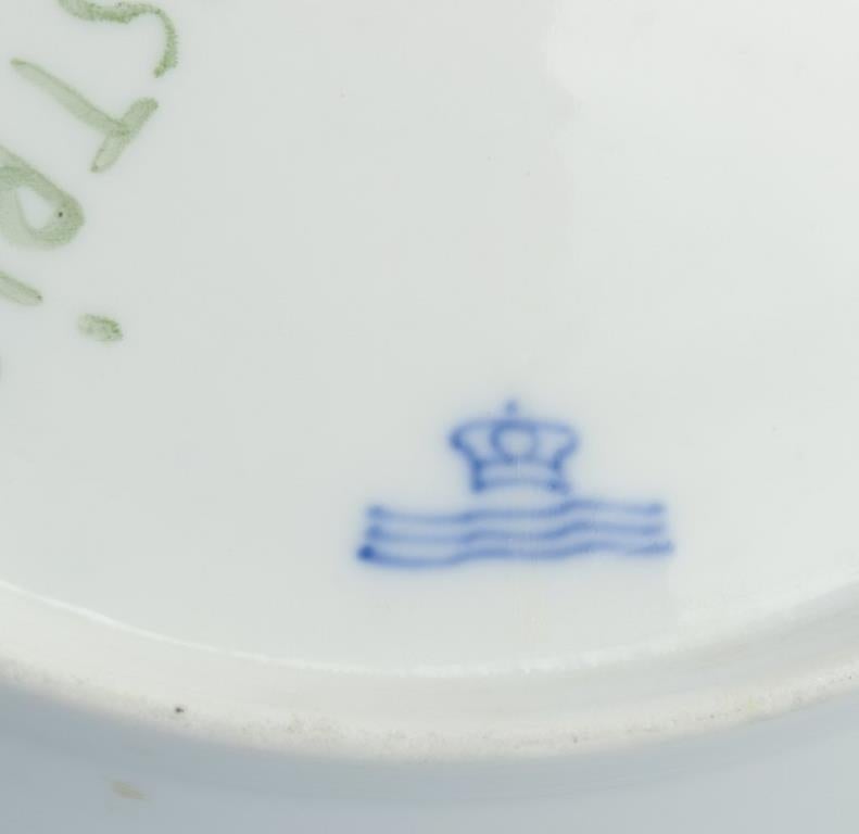 Flora Danica de Royal Copenhagen. Plato llano de porcelana, años 30/40 1