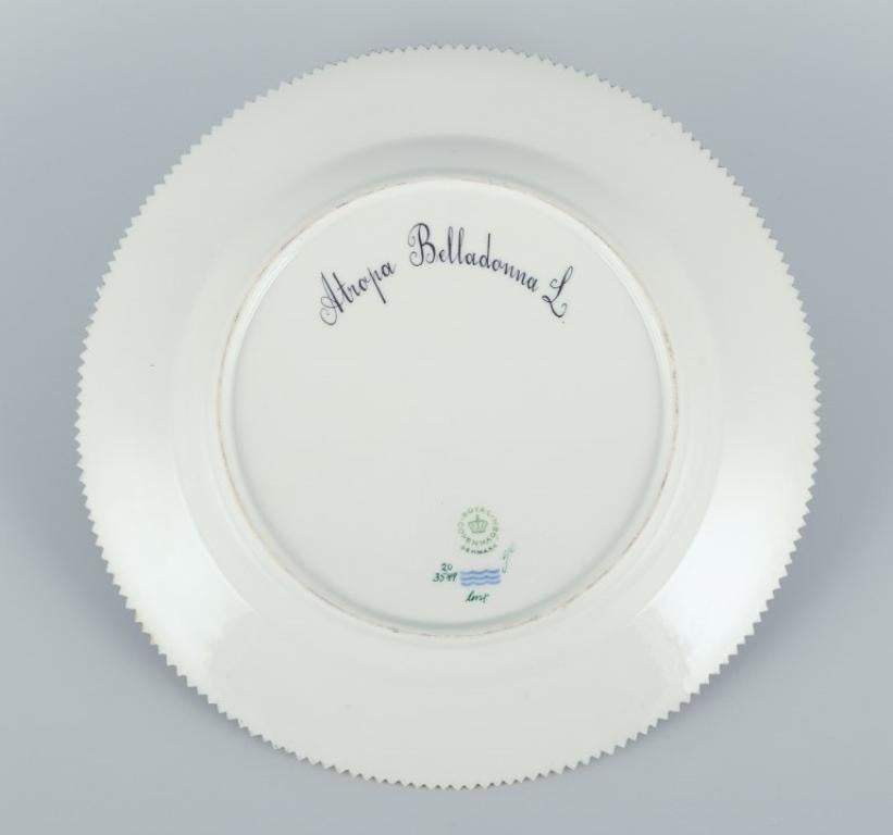 Mid-20th Century Royal Copenhagen Flora Danica dinner plate in porcelain For Sale