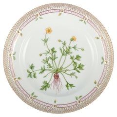 Retro Royal Copenhagen Flora Danica dinner plate in porcelain.