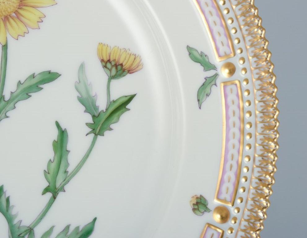 Mid-20th Century Royal Copenhagen Flora Danica dinner plate in porcelain. Hand-painted