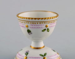 Royal Copenhagen Flora Danica Egg Cup in Hand-Painted Porcelain with Flowers