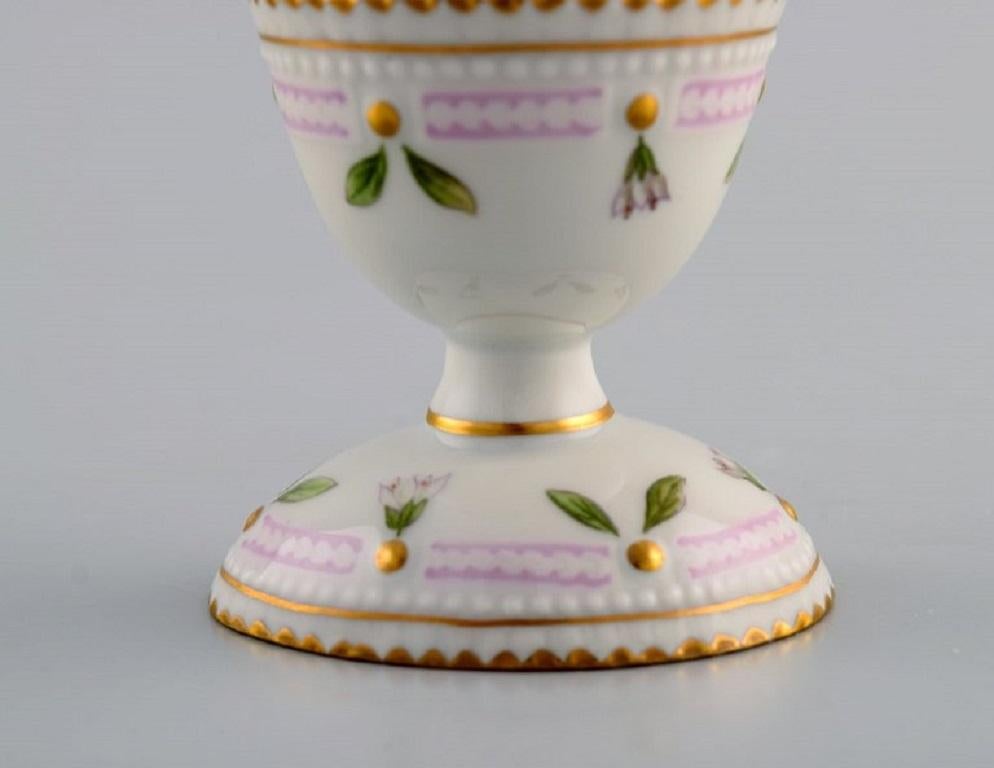 Danish Royal Copenhagen Flora Danica Egg Cup in Hand-Painted Porcelain with Flowers