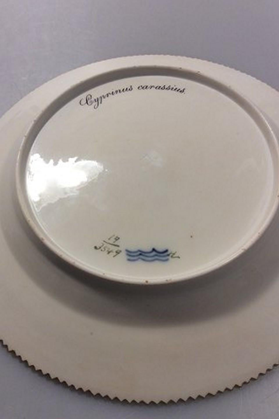 Royal Copenhagen flora Danica fish plate #19/3549. Measures 25cm / 9 27/32