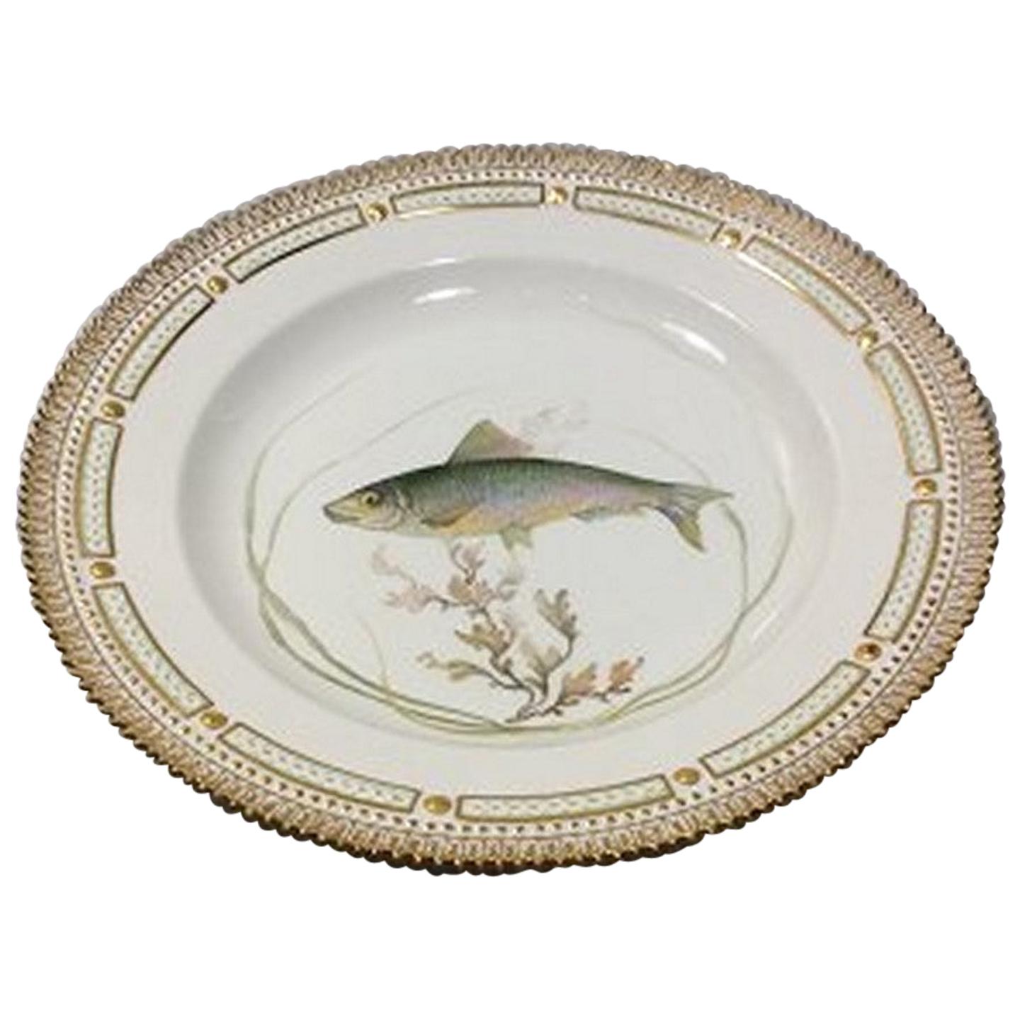 Royal Copenhagen Flora Danica Fish Plate No. 19/3549 For Sale