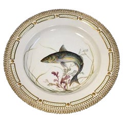 Retro Royal Copenhagen Flora Danica Fish Plate No 20/3549