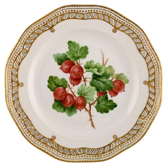 Royal Copenhagen Flora Danica Fruit Plate in Openwork Porcelain, Dated 1963 For Sale