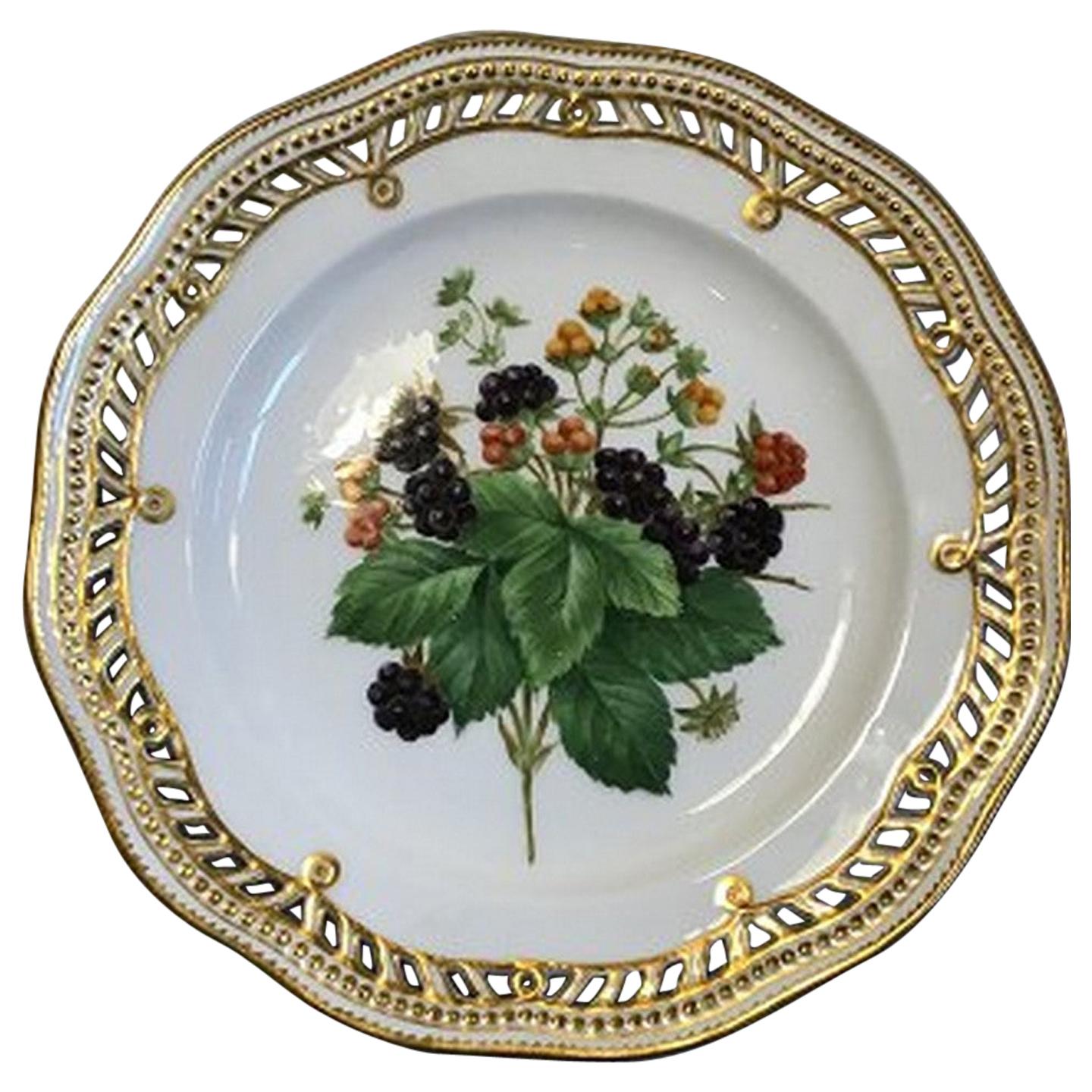 Royal Copenhagen Flora Danica Fruit Plate No 429/3584 For Sale