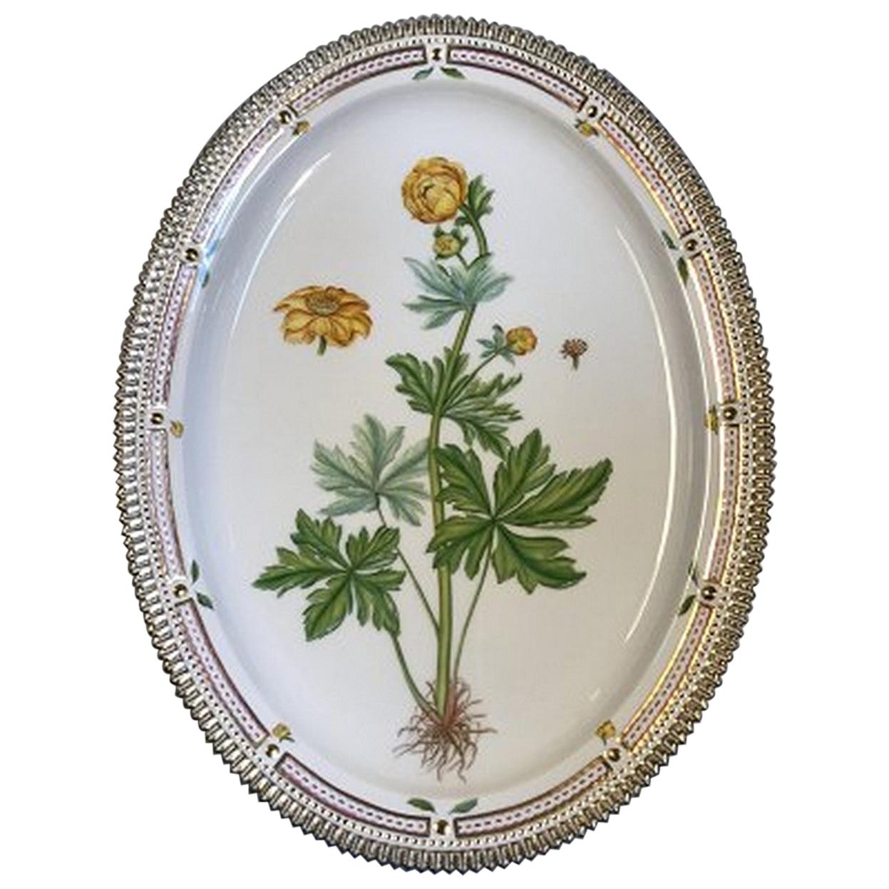 Royal Copenhagen Flora Danica Large Oval Serving Platter No 3520 For Sale