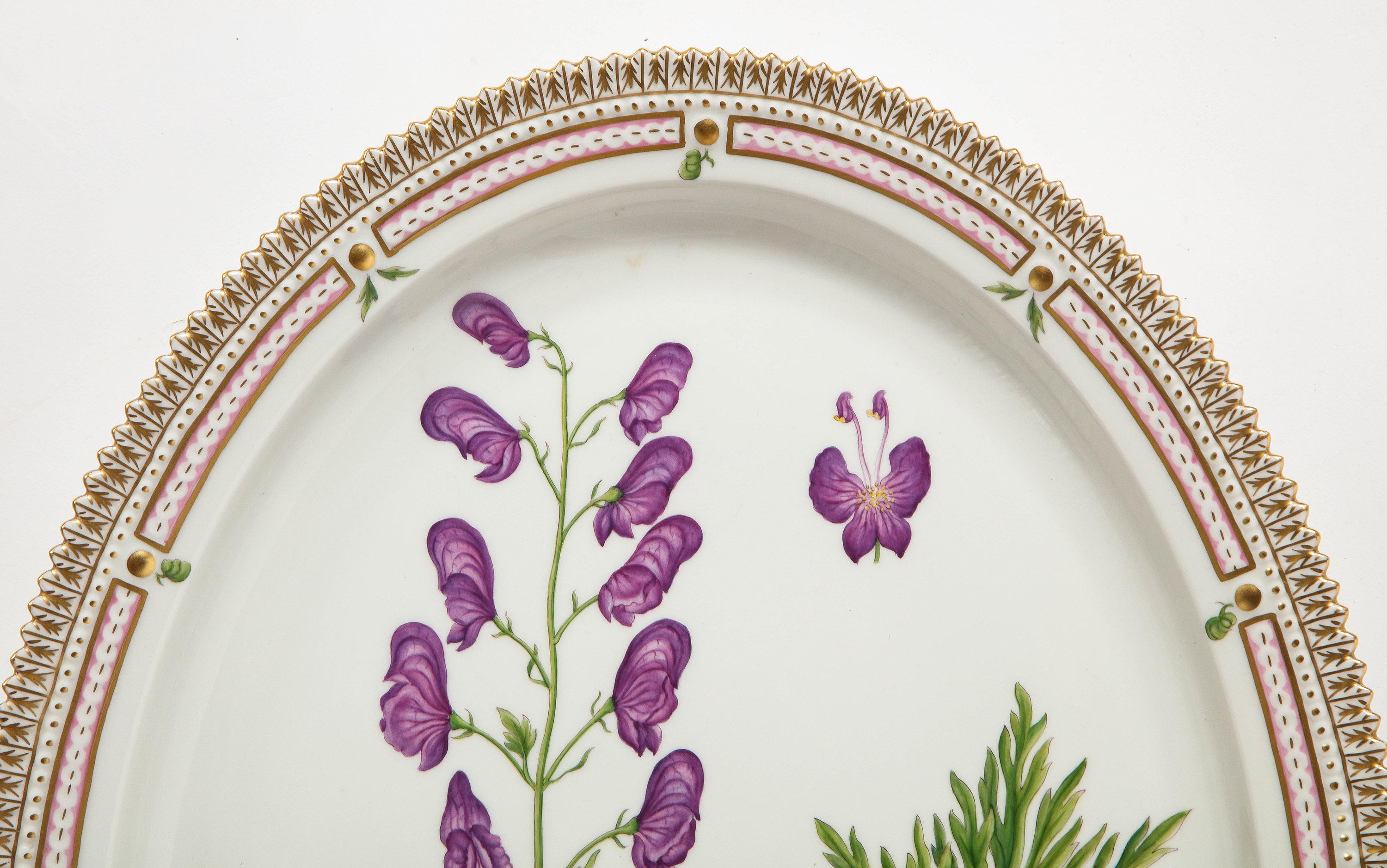 20th Century Royal Copenhagen Flora Danica Large Serving Platter