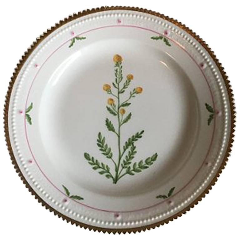 Neoclassical Royal Copenhagen Flora Danica Lunch Plate #735/3550 For Sale