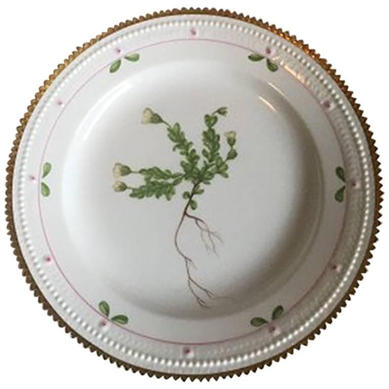 Neoclassical Royal Copenhagen Flora Danica Lunch Plate #735/3550 For Sale