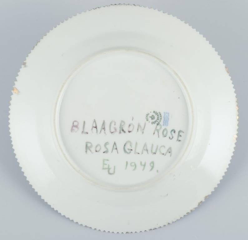 Hand-Painted Royal Copenhagen Flora Danica. Lunch plate in hand-painted porcelain.