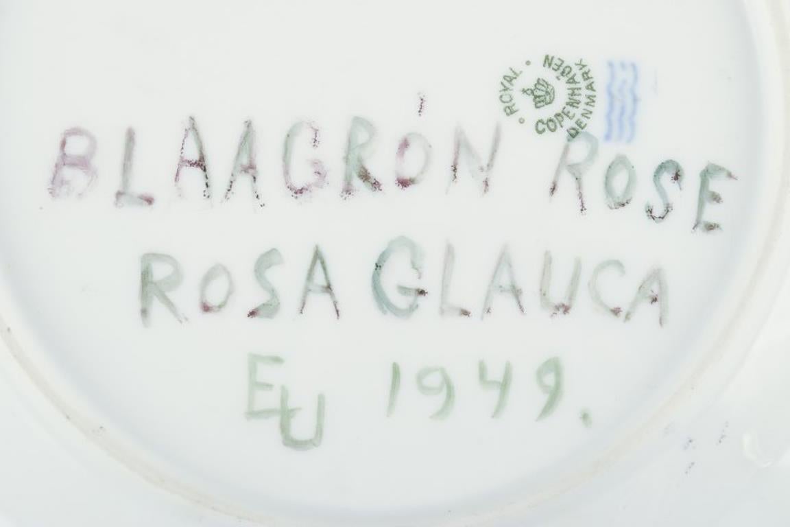 Mid-20th Century Royal Copenhagen Flora Danica. Lunch plate in hand-painted porcelain.