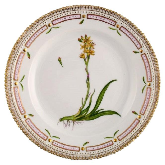 Royal Copenhagen Flora Danica Lunch Plate in Hand-Painted Porcelain with Flowers For Sale