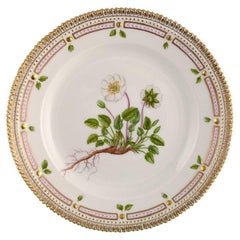 Royal Copenhagen Flora Danica Lunch Plate in Hand-Painted Porcelain with Flowers