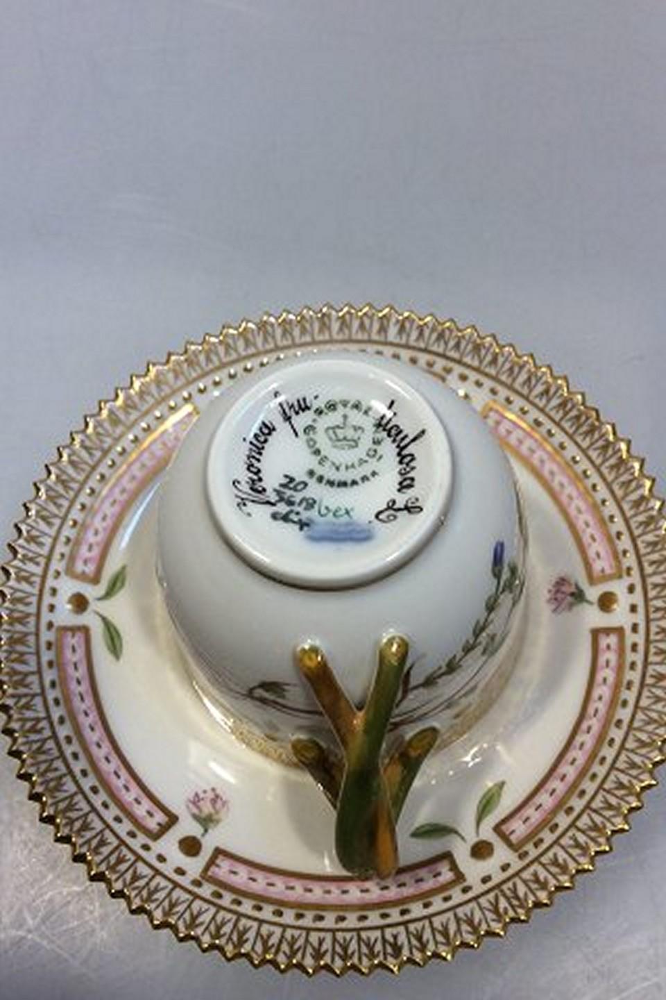 Neoclassical Royal Copenhagen Flora Danica Mocha Cup No. 3618 For Sale