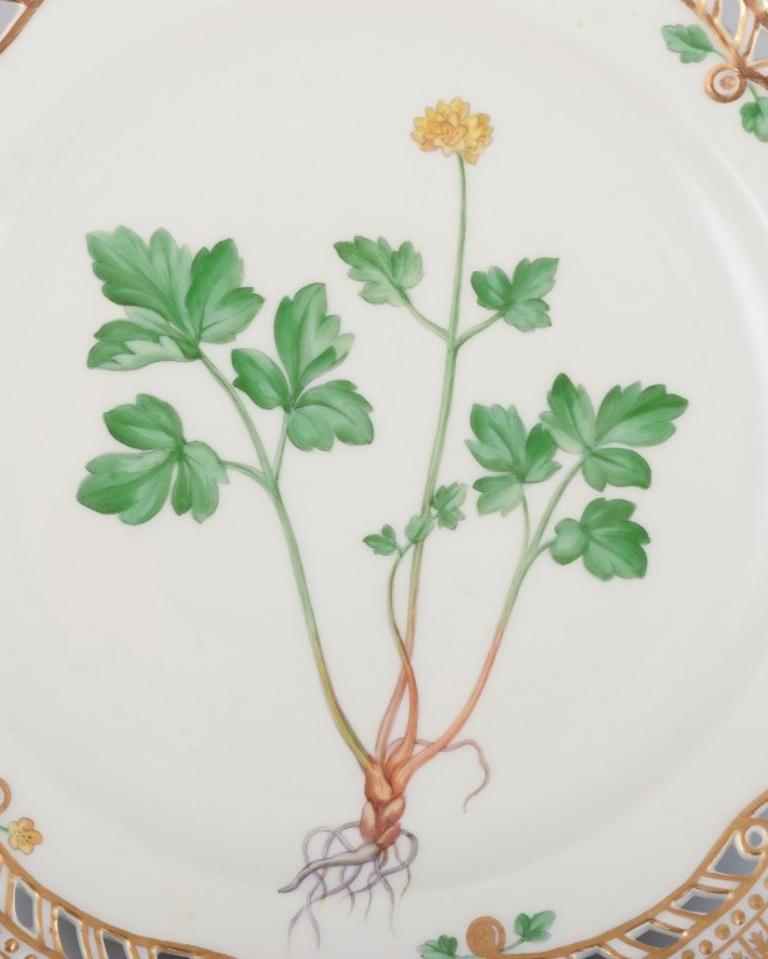 Royal Copenhagen Flora Danica, plato abierto de encaje para el almuerzo, de porcelana.
