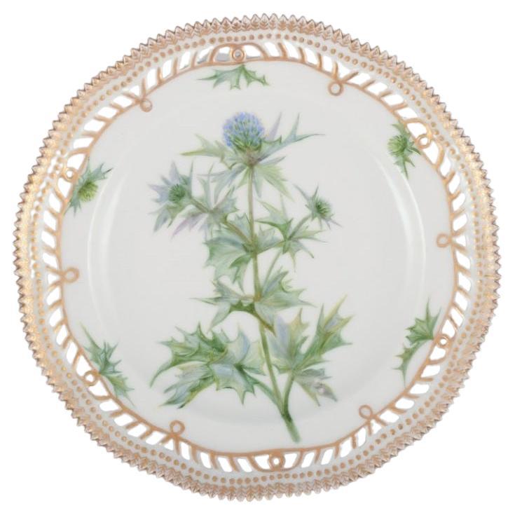Royal Copenhagen Flora Danica, open lace lunch plate in porcelain. For Sale