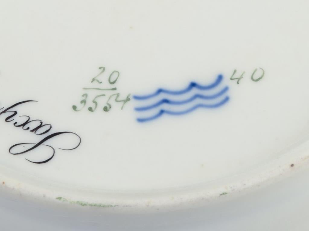 Plato de almuerzo calado Flora Danica de Royal Copenhagen, porcelana, ca. 1930 Porcelana en venta
