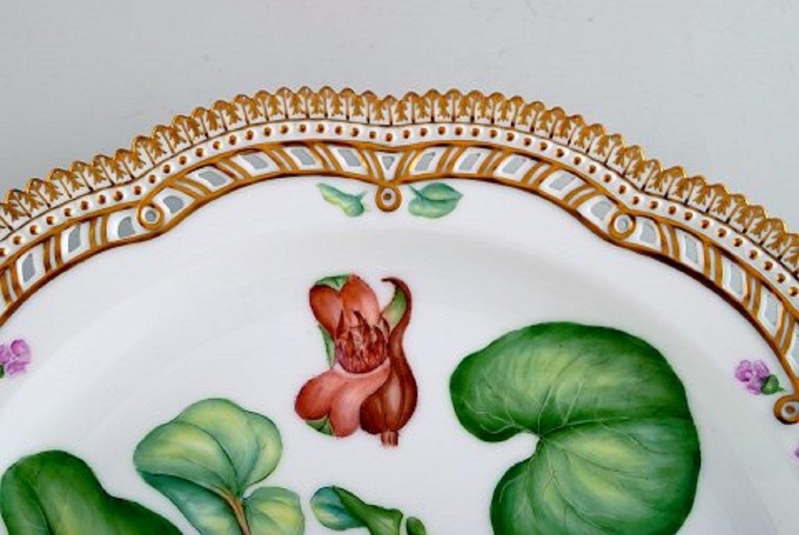 Neoclassical Royal Copenhagen Flora Danica Openwork Plate #361 with Original Box
