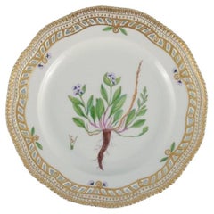 Royal Copenhagen Flora Danica Openwork Plate in hand painted Porcelain