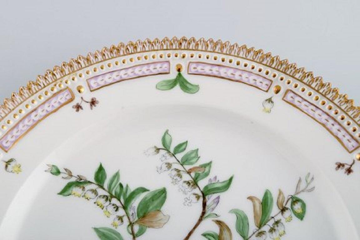 Danish Royal Copenhagen Flora Danica Plate in Hand Painted Porcelain with Flowers