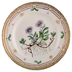 Royal Copenhagen Flora Danica Plate in Hand Painted Porcelain with Flowers