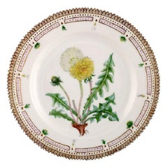 Royal Copenhagen Flora Danica Plate in Hand Painted Porcelain with Flowers