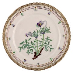 Royal Copenhagen Flora Danica Plate in Hand Painted Porcelain with Flowers
