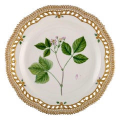 Royal Copenhagen Flora Danica Plate in Openwork Porcelain with Flowers