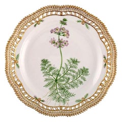 Royal Copenhagen Flora Danica Plate in Openwork Porcelain with Flowers