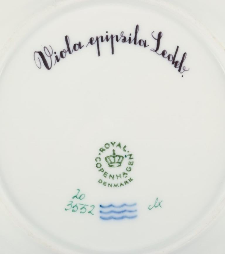 Mid-20th Century Royal Copenhagen Flora Danica plate in porcelain. Dated 1968