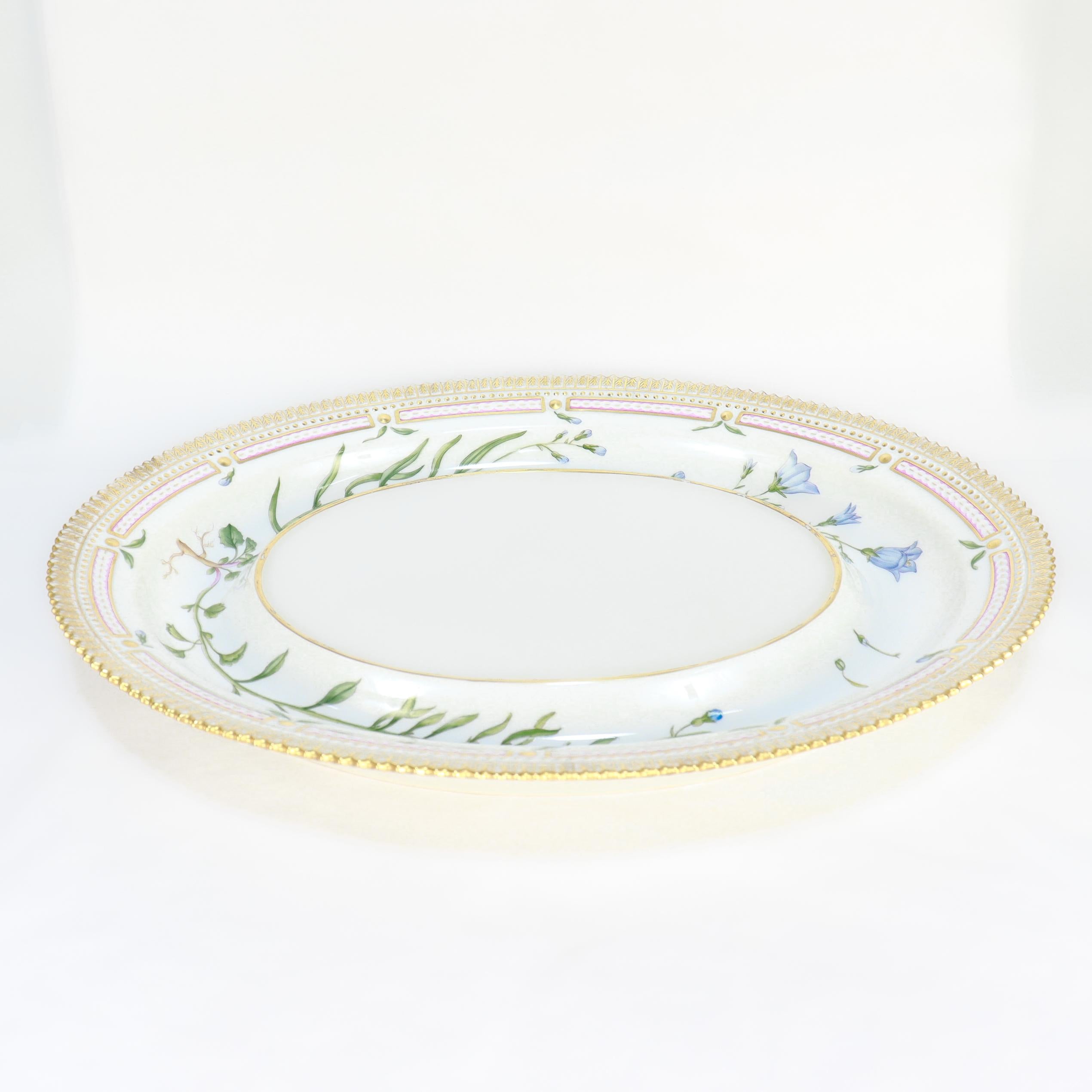 Royal Copenhagen 'Flora Danica' Porcelain 5 Qt. Large Tureen & Underplate no. 35 For Sale 5
