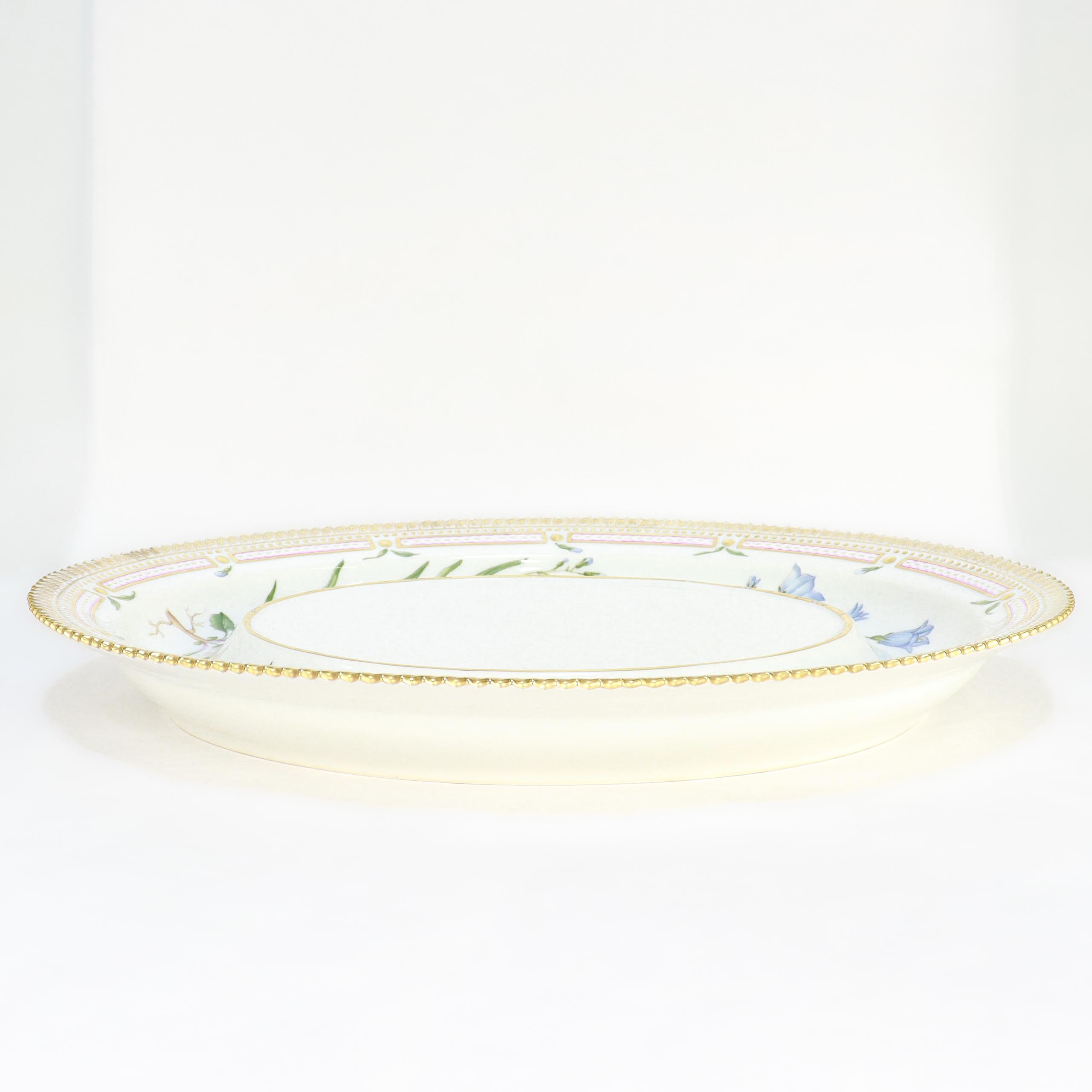 Royal Copenhagen 'Flora Danica' Porcelain 5 Qt. Large Tureen & Underplate no. 35 For Sale 6