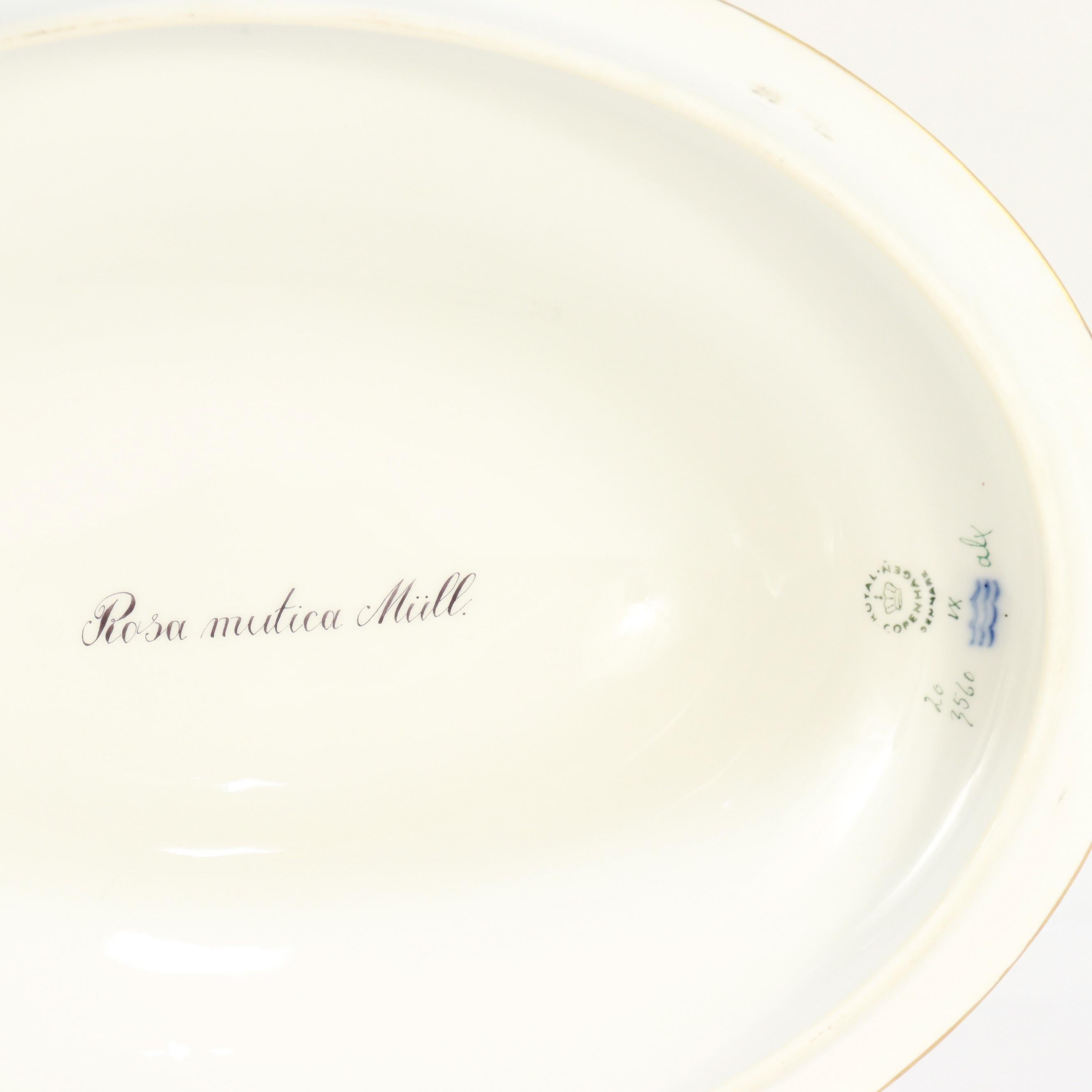 Royal Copenhagen 'Flora Danica' Porcelain 5 Qt. Large Tureen & Underplate no. 35 For Sale 10