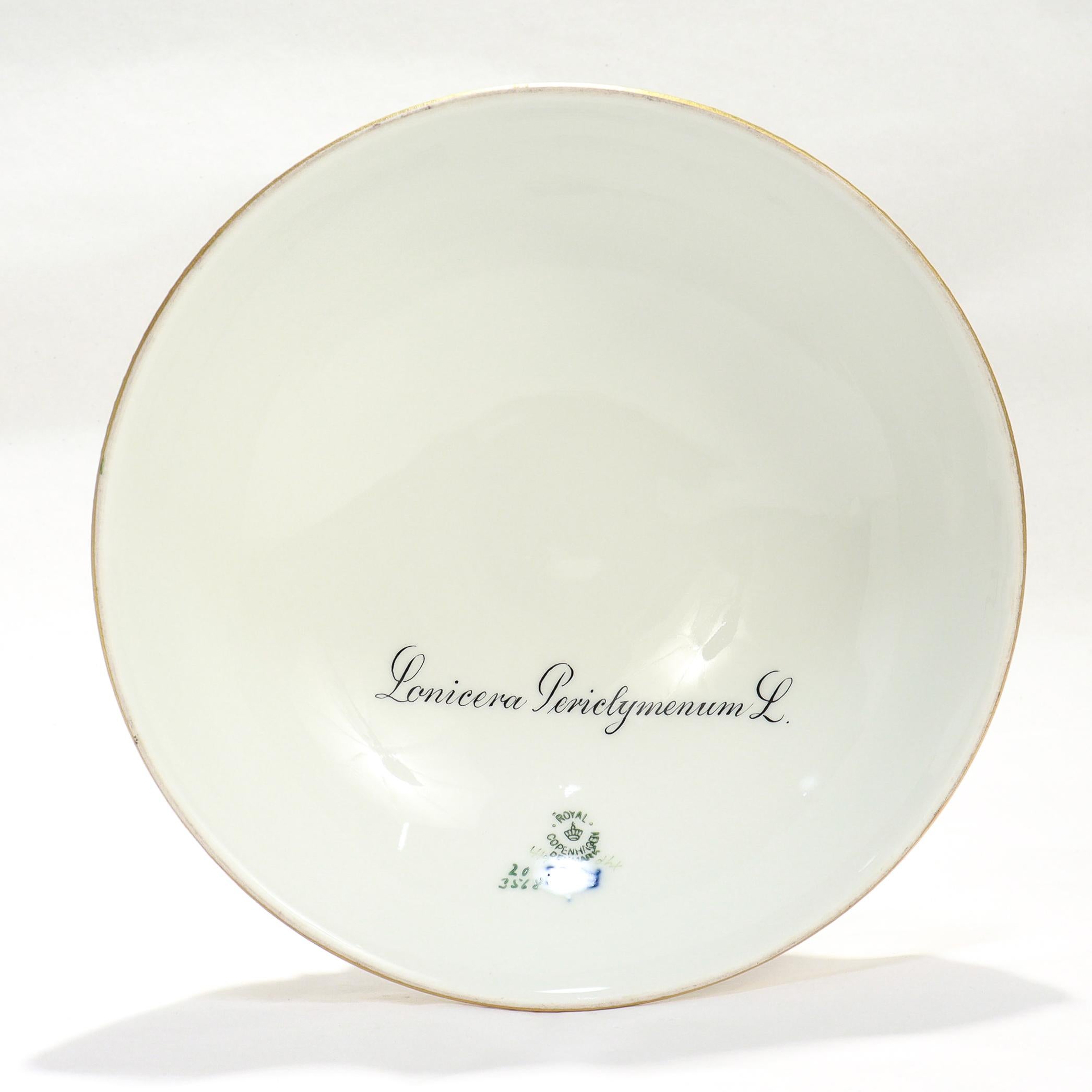 Royal Copenhagen Flora Danica, plat à légumes rond couvert en porcelaine No. 3568 3