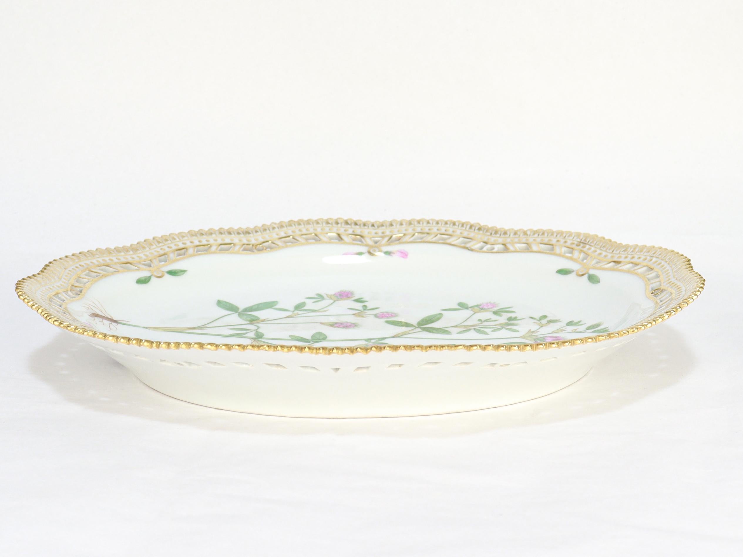 Royal Copenhagen Flora Danica Cesto di frutta e sottopiatto in porcellana n. 3536 e 3537 in vendita 7